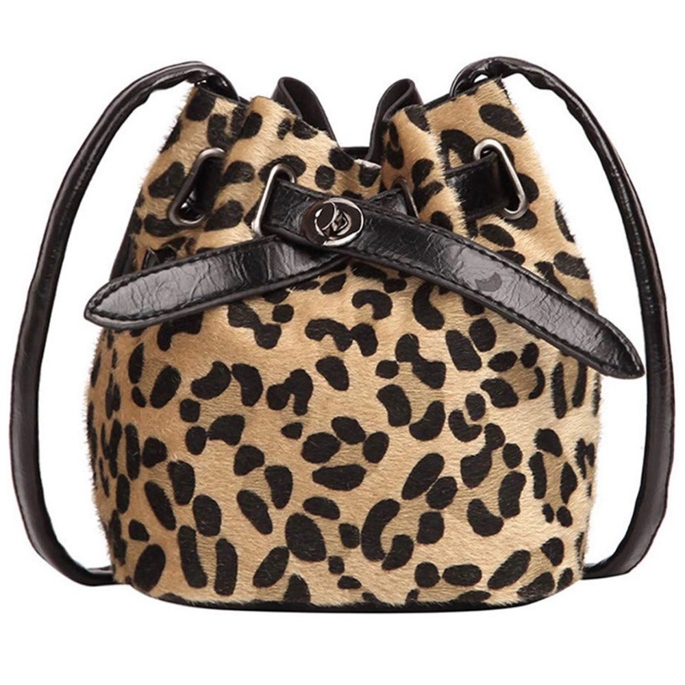 LEOPARD STYLE BUCKET BAG - Picture 2 of 7